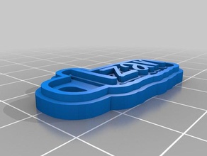 izan llaveros personalizado 3d print model - Mito3D