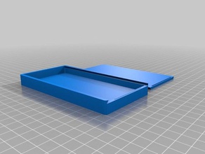 origami casella di scorrimento superiore i contenitori su misura 3d print model - Mito3D