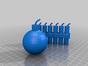 plasticbomb plastik sprengstoffguertel - Sprengstoffgürtel Spielzeug & game Zubehör 3d print model - Mito3D