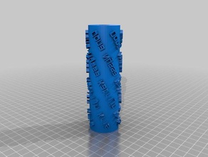 namen roller 2d art customized 3d print model - Mito3D