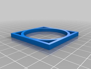 mon carré personnalisé cercle L'impression 3d tests 3d print model - Mito3D