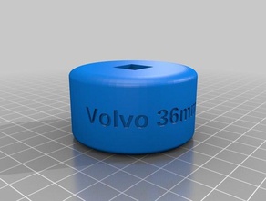filtre à huile douille de 36 mm L'impression 3d la volvo c30 c70 v50 3d print model - Mito3D