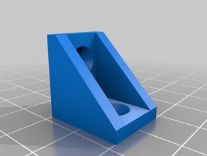 özelleştirilmiş parametrik l-dirseği yuvarlak gömme delik diy 3d print model - Mito3D
