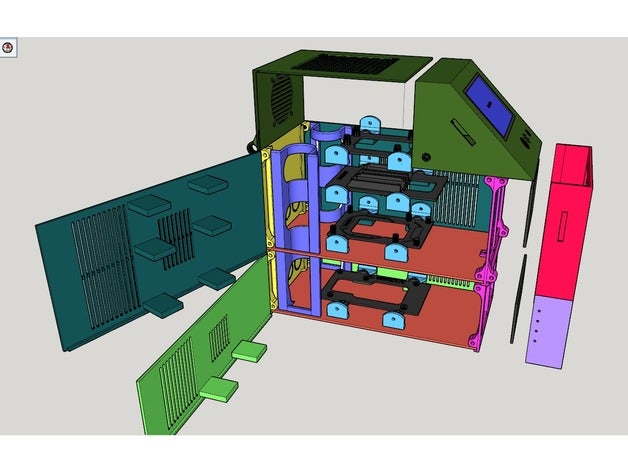 raspberry pi arduino panoları bağlar 3d yazıcı parçaları ardiono nano kontrol kutusu rampalar ahududu 3D print model - Mito3D