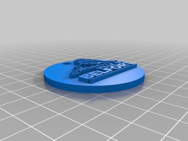 belfort keychain keychains france 3D print model - Mito3D