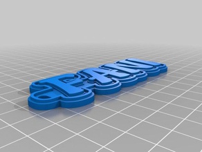 clauer fani Anahtarlık özelleştirilmiş 3d print model - Mito3D