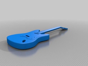 electric guitar telecaster music body fretboard headstock neck pickguard 3d print model - Mito3D