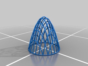 fil de fer paraboloïde disque les mathématiques multivariables calc openscad 3d print model - Mito3D