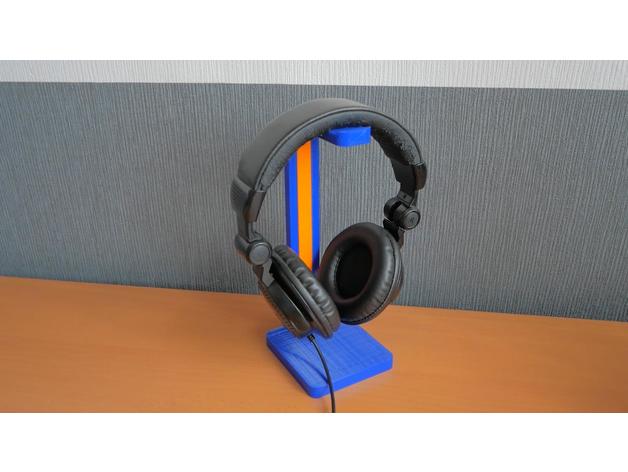 support pour casque audio bureau de l'audio jeu la musique le programme d'installation 3D print model - Mito3D