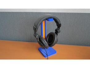 support pour casque audio office gaming Musik setup 3d print model - Mito3D