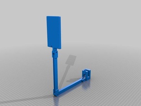 simple lampe de bureau led strip 3d print model - Mito3D