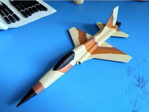 Ganzkörper-f-5-tiger-Flugzeug-Modell im Maßstab 1 64 Fahrzeuge 3d print model - Mito3D