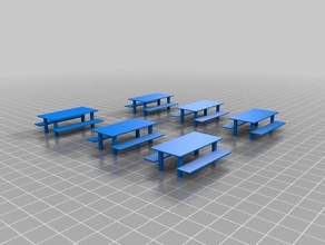 ashley judkins table de pique-nique L'impression 3d 3d print model - Mito3D