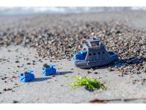 feribot - küçük nakliye mucize oyuncaklar ve oyunlar banyo küvet bathtubboat benchy tekne tekneler çocuklar yüzer haul prusa i3 mkd gemi gemiler yüzmek oyuncak su 3d print model - Mito3D