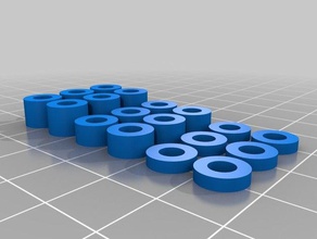 meine angepasste Runde spacer variety pack Teile kundengebundene 3d print model - Mito3D