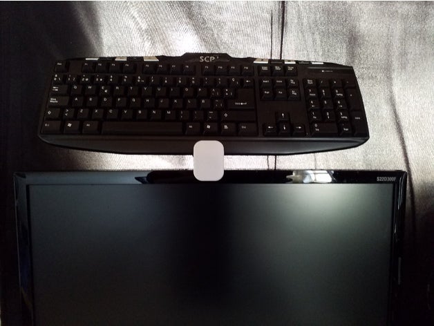 teclado de montaje del monitor herramientas el monte 3D print model - Mito3D