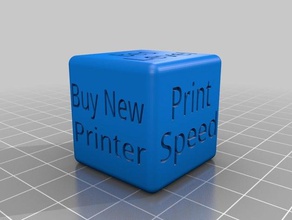 printer diagnostic dice 3d printing 3d print model - Mito3D