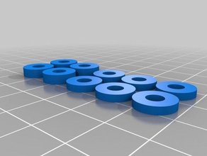 my customized round spacer variety pack parts 3d print model - Mito3D