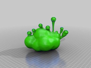 green cloud sculptures 3d print model - Mito3D