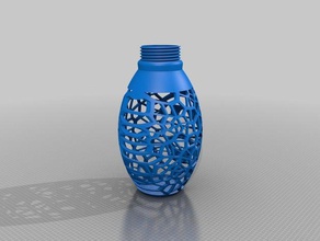 voronoi-Flasche Skulpturen 3d print model - Mito3D