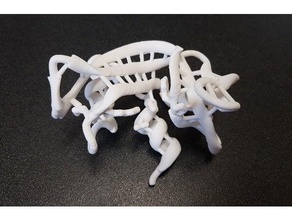 rnase ribonuclease Biologie Biochemie protein data bank protein-Struktur 3d print model - Mito3D