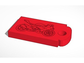 motorcycle keychain 3d printing 3d print model - Mito3D