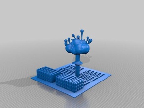 mente bomba esculturas 3d print model - Mito3D