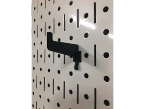 wall control hook 10-hm-002 organization pegboard slotted 3d print model - Mito3D