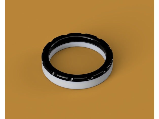 grande 5em 127 milímetros lente de aumento quadro porta-ferramentas & caixas titular lupa anel rosca 3D print model - Mito3D