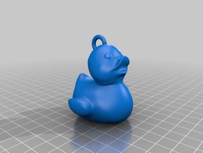 Gummi-Ente-ring Spielzeug & Spiele 3d print model - Mito3D