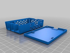 raspberry pi case cooling vents computer 3d print model - Mito3D