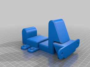 large sliding latch outdoor & garden lock 3d print model - Mito3D