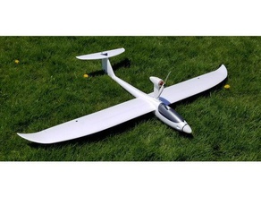 glider motor pod conversion removable r c vehicles aircraft dynam sonic rcairplane rcglider rc airplane sailplane sonic185 3d print model - Mito3D