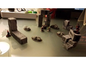 d&d - rocks games dnd dungeons dragons miniature miniatures terrain 3d print model - Mito3D