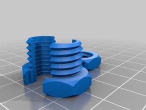parametrico personalizzabile pressacavo montaggio v 4 parti cavo di raccordo antistrappo strain relief 3d print model - Mito3D