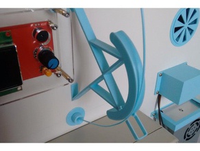 radial filament guide cabinet mount 3d printer accessories 3d print model - Mito3D