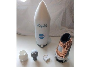 delta ii rocket fairing kepler space telescope physics & astronomy 3d print model - Mito3D
