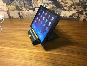 adjustable ipad air stand tablet 3d print model - Mito3D