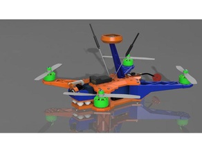 mq330 grasshopper quadcopter frame r c vehicles diydrones drone drones fpv camera mount miniquad mini quad 3d print model - Mito3D