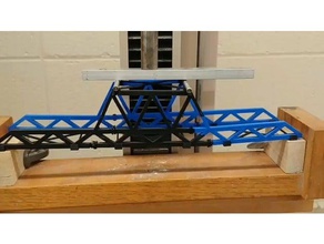 diseño de celosía reto experimento - grupo 4 la ingeniería puente prueba civil designproject educación en el laboratorio estructura estudiante enseñanza pruebas braguero 3d print model - Mito3D