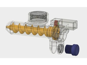 automatic fish feeder gear solution pets aquarium fishfish n20 petspet bottle 3d print model - Mito3D