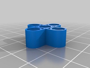 my customized parametric lego technic x-beam 3d printing 3d print model - Mito3D