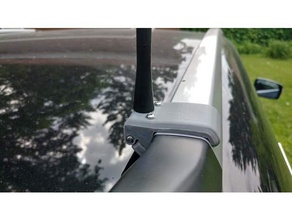 subaru outback touring roof rail antennae clamp automotive 3d print model - Mito3D