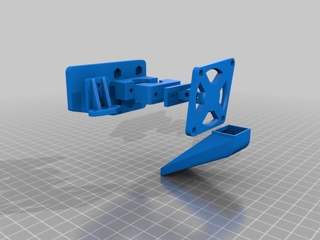 il mio personalizzato hot end di montaggio generatore - vari carrelli estremità calde opzioni stampante 3d parti su misura 3D print model - Mito3D