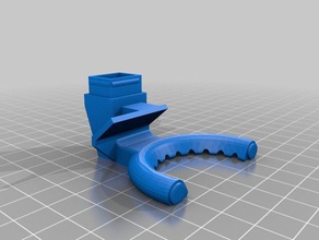 semi circular anet a8 fan + led 3d printer parts 3d print model - Mito3D