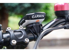 garmin bicycle satnav spacer tapered handlebars sport & outdoors handlebar mount 3d print model - Mito3D