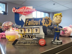 fallout 76 countdown sign logo signs & logos 3d print model - Mito3D