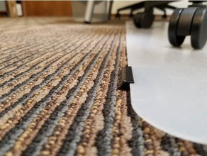 chaise de bureau tapis entretoise pointes garder mat se déplacer 3d print model - Mito3D