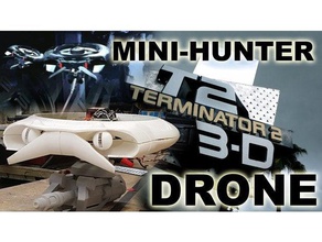 mini caçador de terminator 2 t2 3d passeio modelo robôs drone hunter t-800 em 3d print model - Mito3D