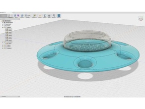 lego flying saucer toys & games 3d print model - Mito3D